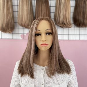 European Virgin Human Hair Double Drawn Straight Wave Lace Top Wigs