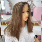 Hot Selling Highlights 100% Brazilian Hair HD Transparent Lace Wigs