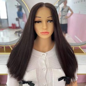 Wholesale Transparent Real Swiss Lace Top Kosher Wigs Brazilian Virgin Hair